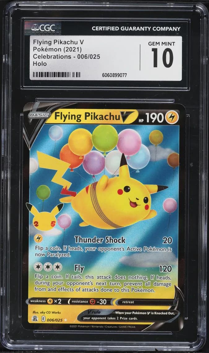Flying Pikachu V slab