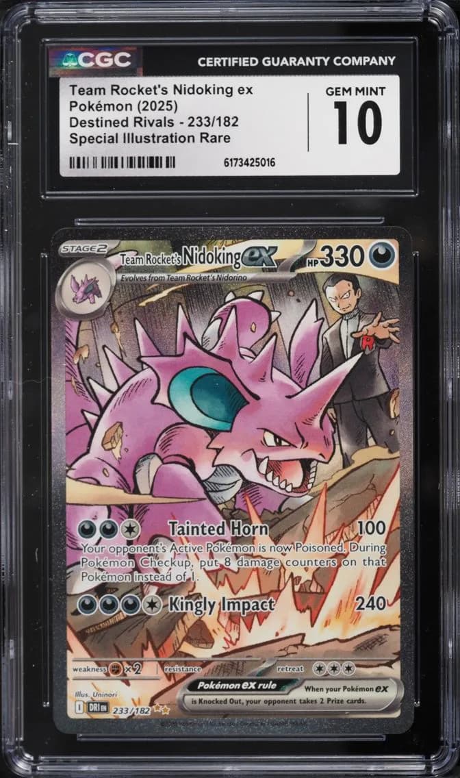 Team Rocket's Nidoking ex slab