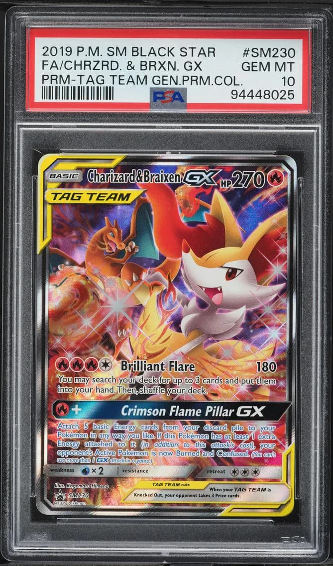 Charizard & Braixen-GX slab