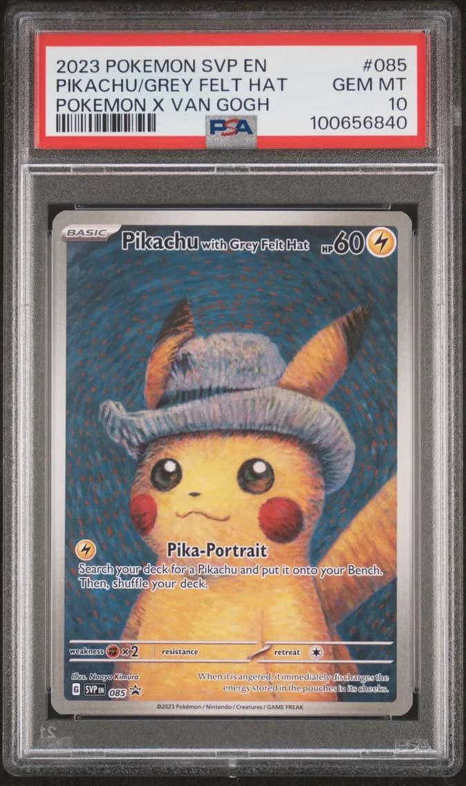 Pikachu with Grey Felt Hat slab