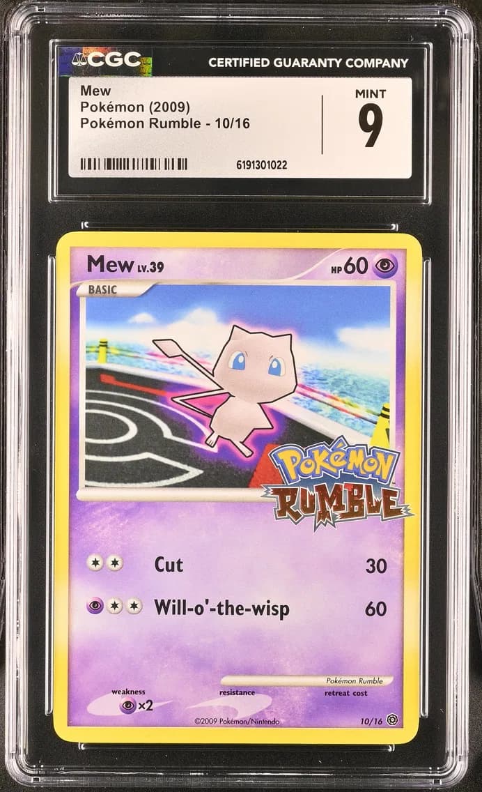 2009 #10 Mew CGC 9 Pokemon Rumble - English