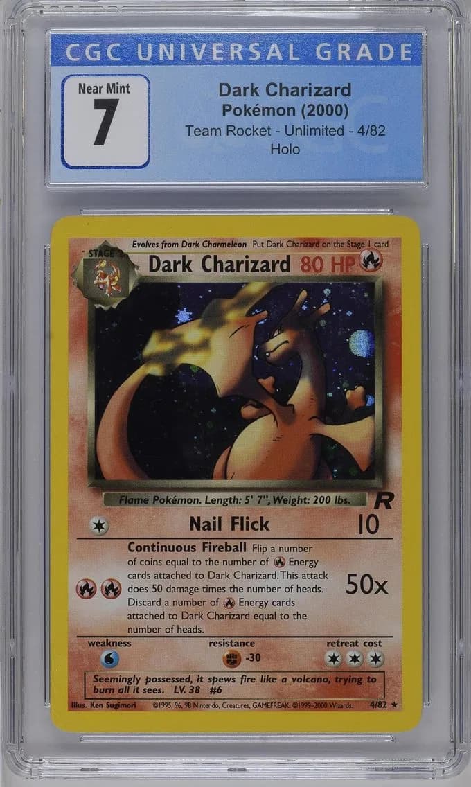 Dark Charizard slab