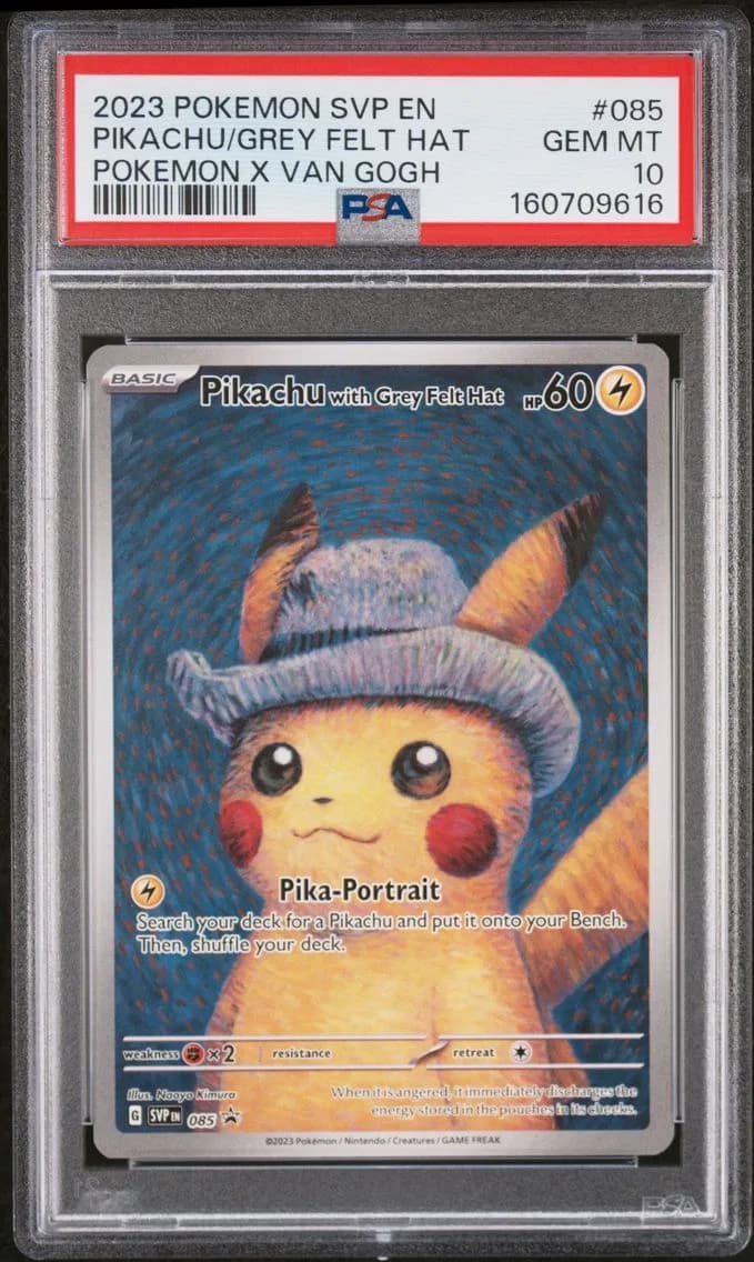 2023 #085 Pikachu With Grey Felt Hat PSA 10 Svp EN-SV Black Star Promo