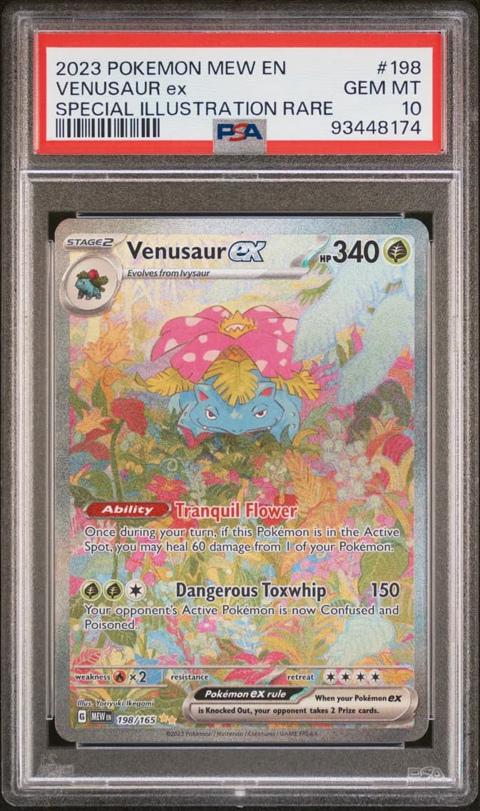 2023 #198 Venusaur EX PSA 10 Mew EN-151