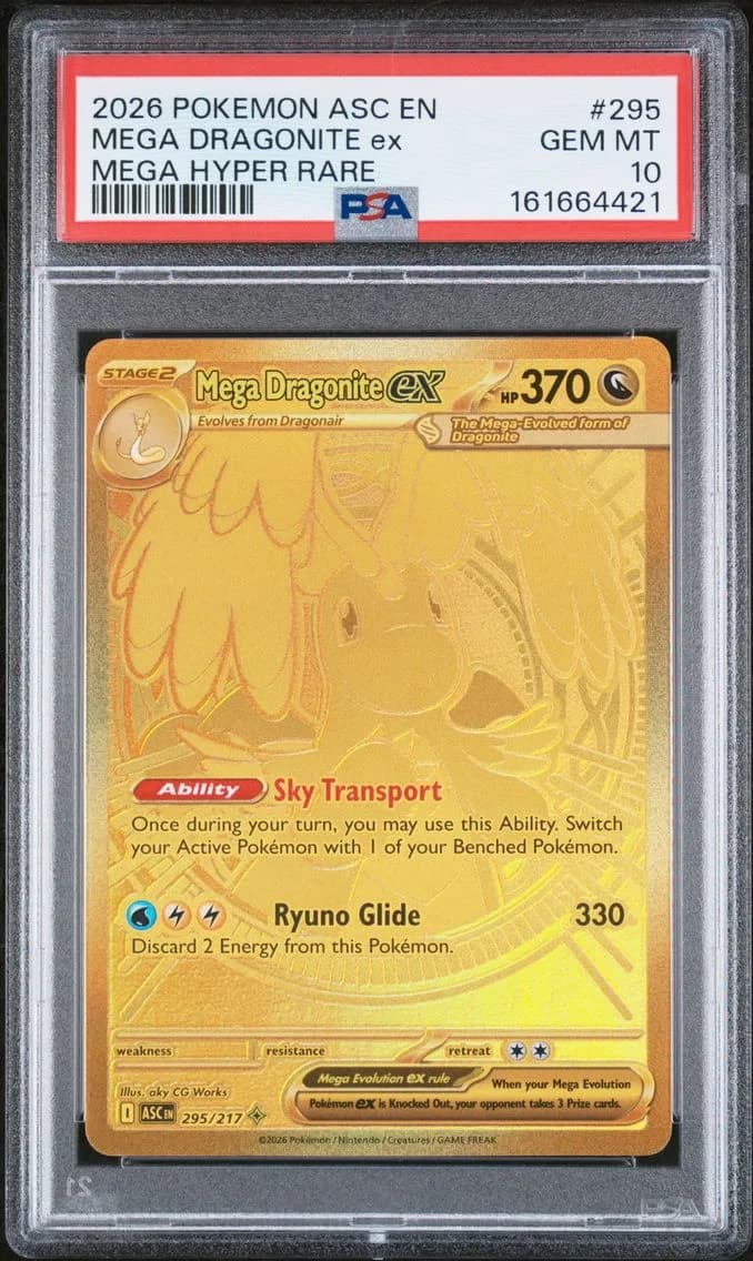 2026 #295 Mega Dragonite EX PSA 10 Asc EN-Ascended Heroes