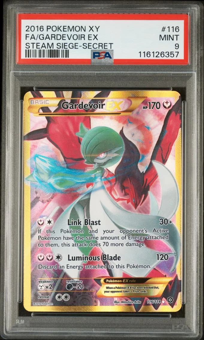 2016 #116 Full Art/Gardevoir EX PSA 9 XY Steam Siege Pokemon