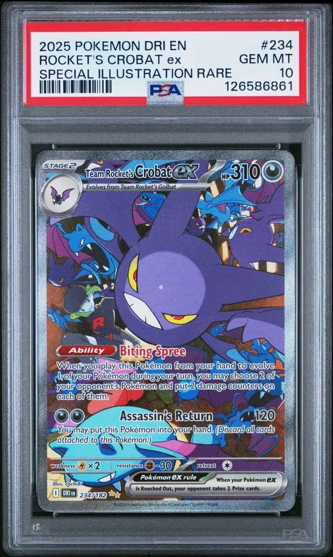 Team Rocket's Crobat ex slab