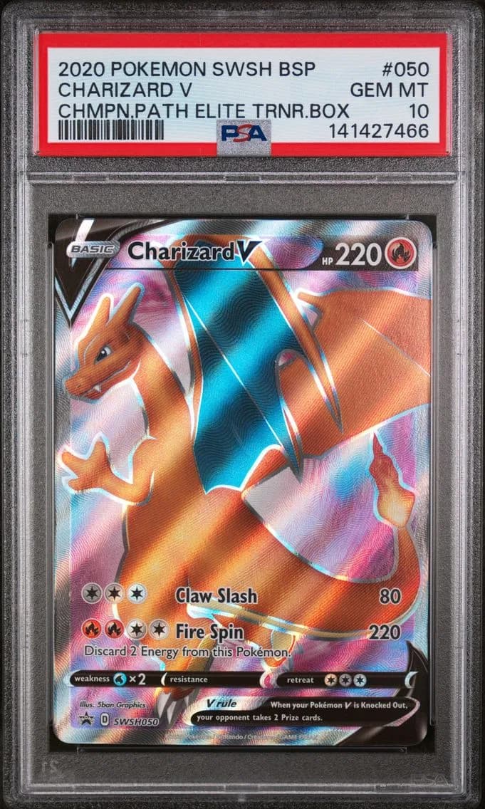 Charizard V slab