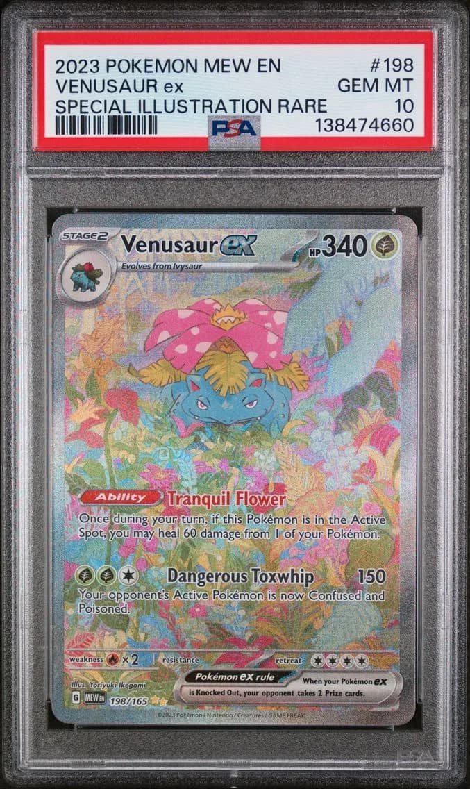 2023 #198 Venusaur EX PSA 10 Mew EN-151