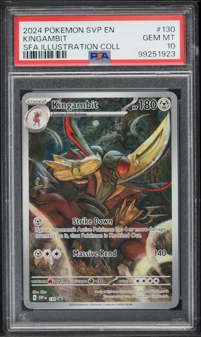 2024 #130 Kingambit PSA 10 Svp EN-SV Black Star Promo Pokemon