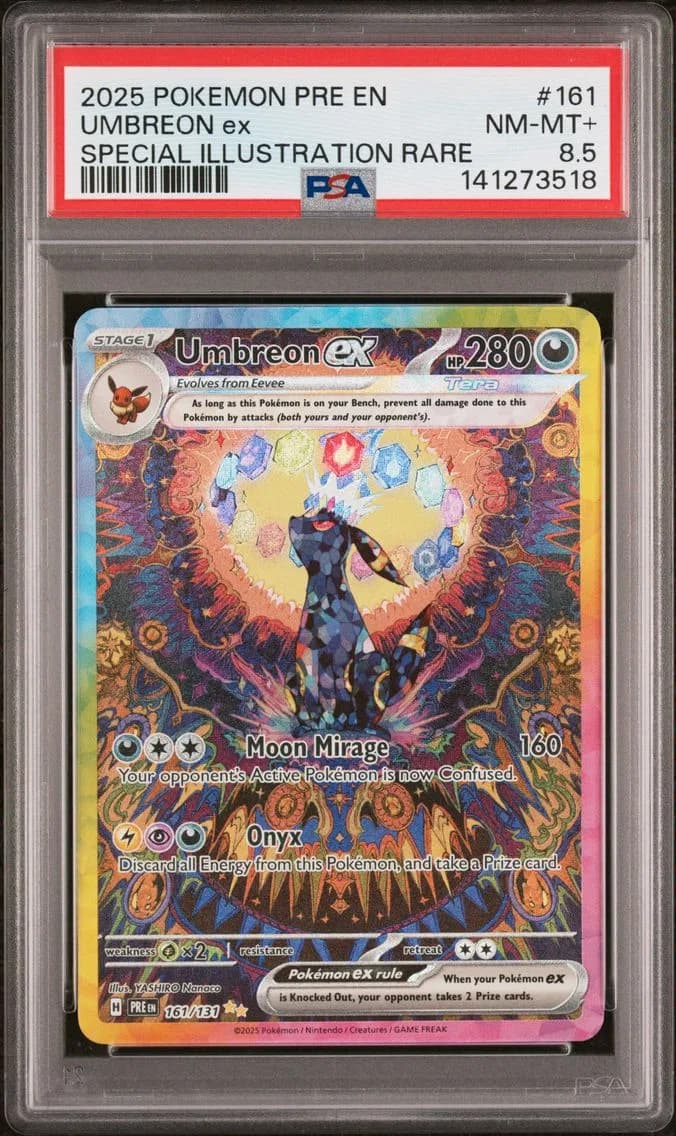 2025 #161 Umbreon EX PSA 8.5 Pre EN-Prismatic Evolutions