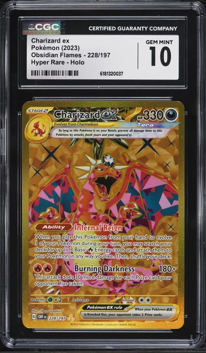 Charizard ex slab