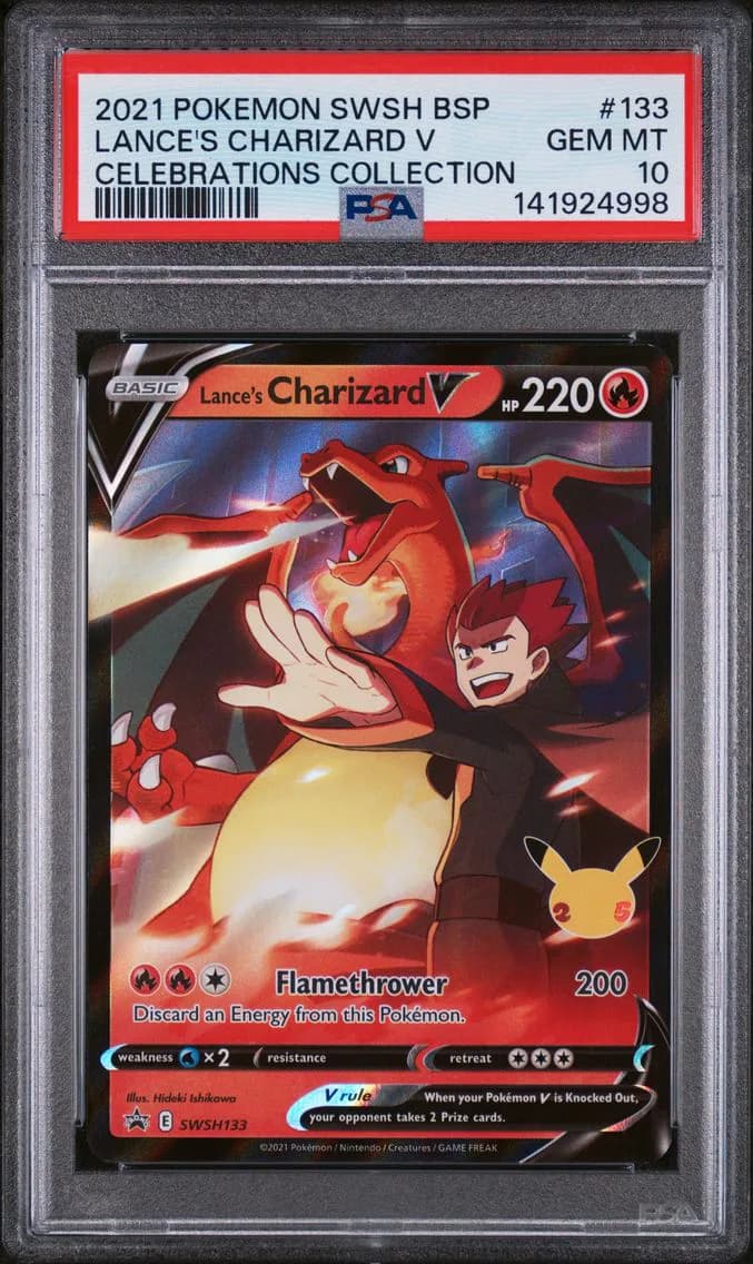 Lance's Charizard V slab