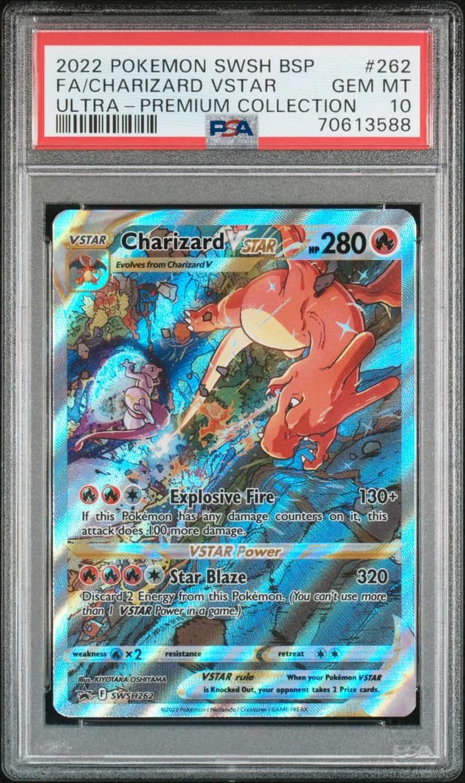 2022 #262 Full Art/Charizard Vstar PSA 10 Swsh Black Star Promo