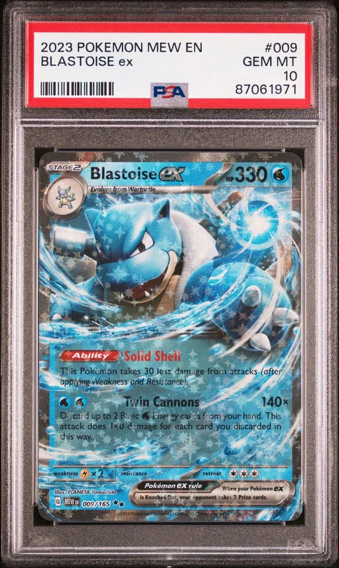 Blastoise ex slab