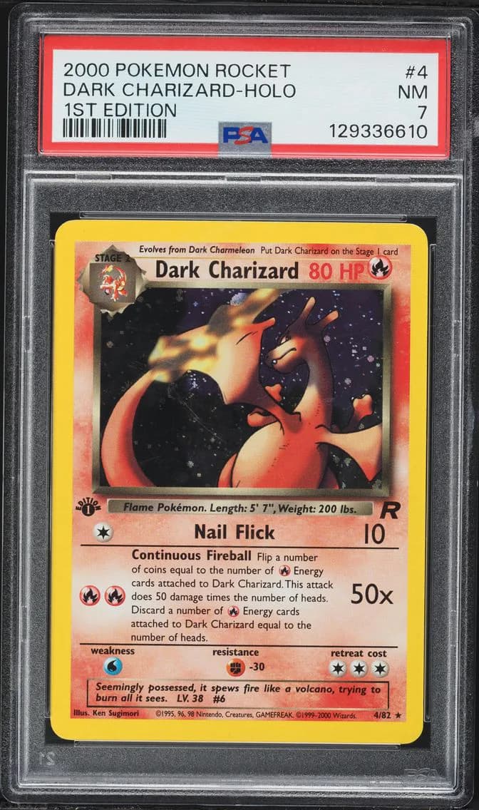 Dark Charizard slab