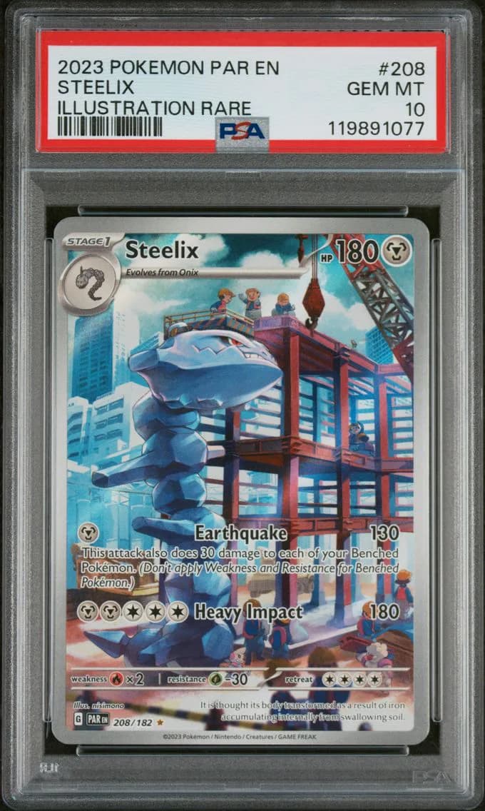 2023 #208 Steelix PSA 10 Par EN-Paradox Rift Pokemon