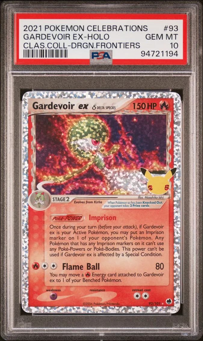 Gardevoir ex δ slab