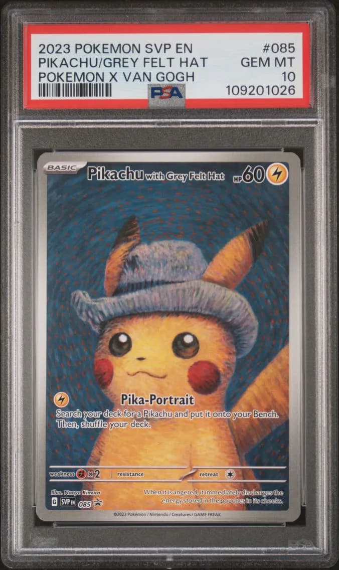 2023 #085 Pikachu With Grey Felt Hat PSA 10 Svp EN-SV Black Star Promo Pokemon