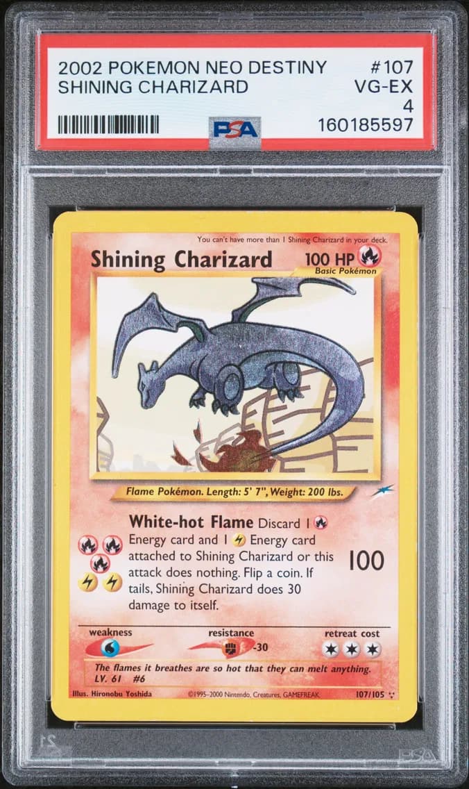 2002 #107 Shining Charizard PSA 4 Neo Destiny