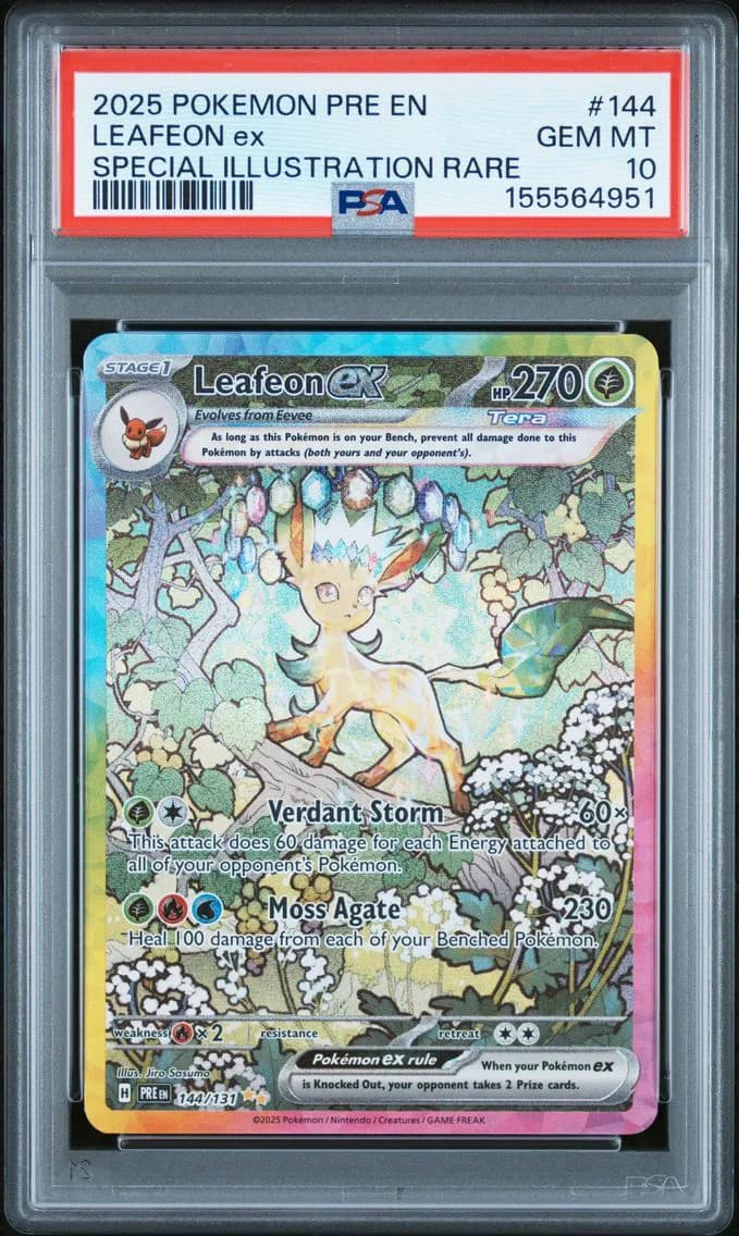 2025 #144 Leafeon EX PSA 10 Pre EN-Prismatic Evolutions