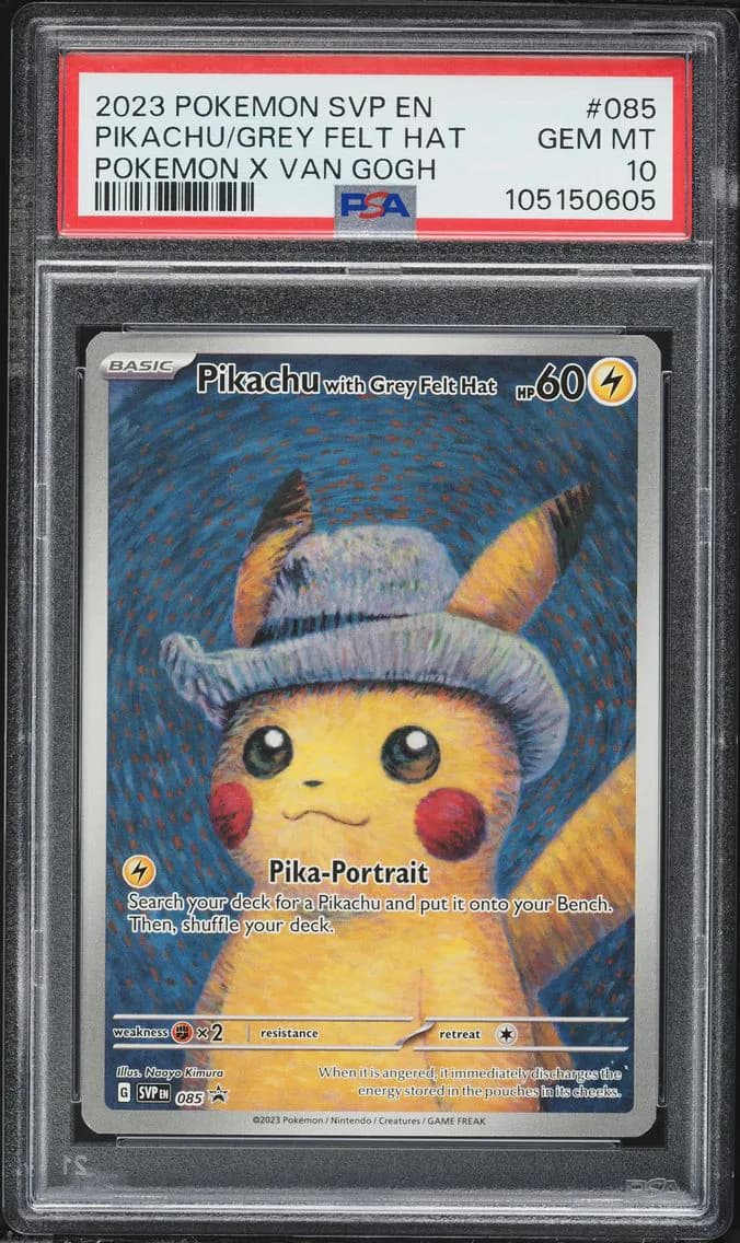 2023 #85 Pikachu With Grey Felt Hat PSA 10 Svp EN-SV Black Star Promo Pokemon