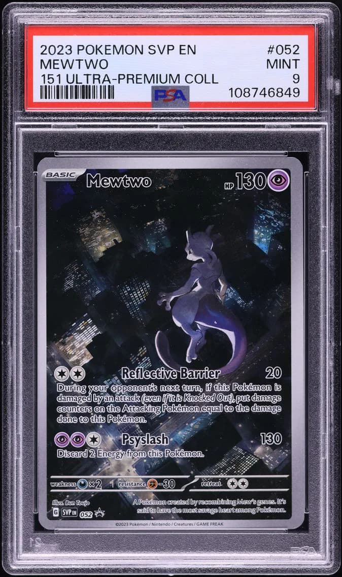 2023 #052 Mewtwo PSA 9 Svp EN-SV Black Star Promo Pokemon