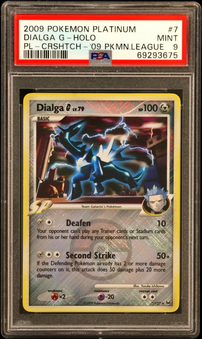 2009 #7 Dialga G-Holo PSA 9 Platinum