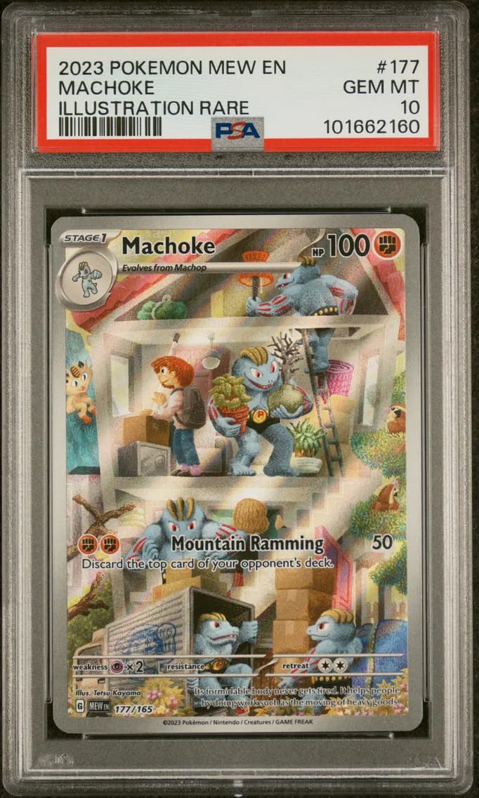 2023 #177 Machoke PSA 10 Mew EN-151