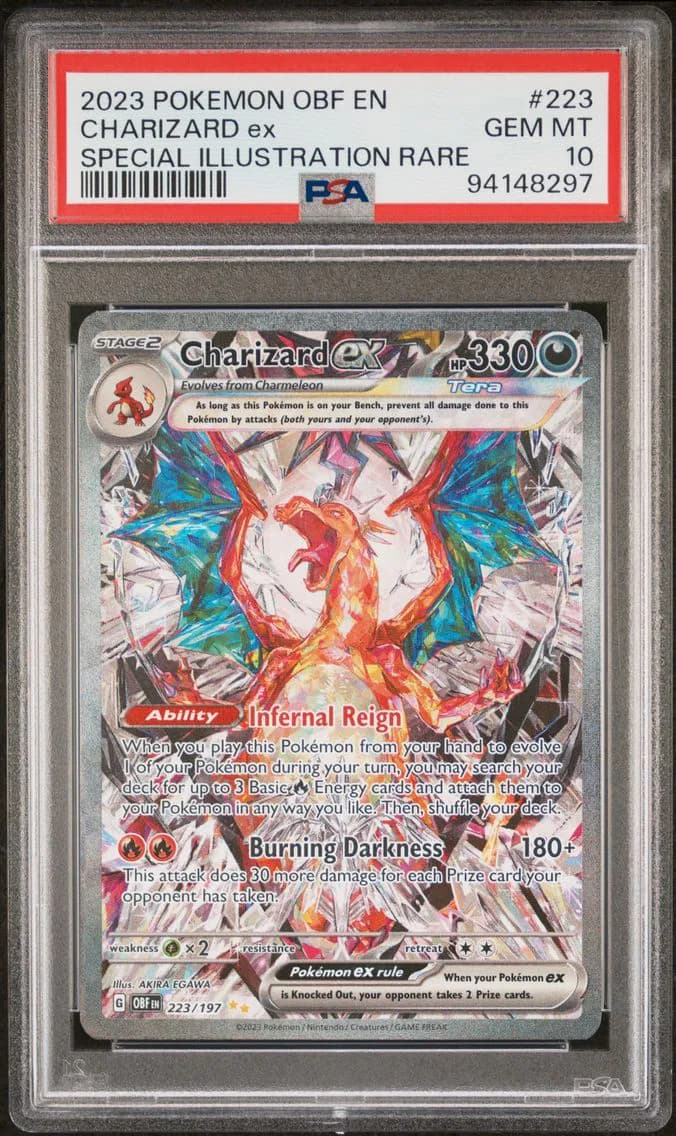 Charizard ex slab