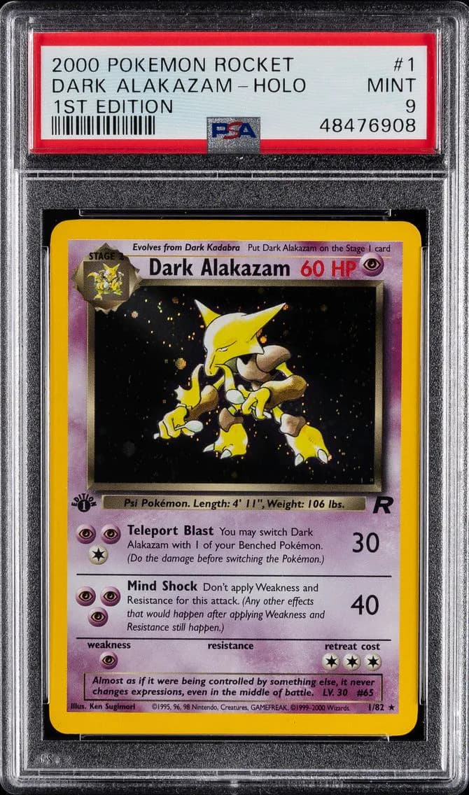 Dark Alakazam slab