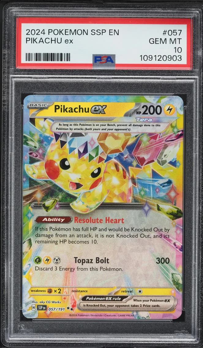 Pikachu ex slab