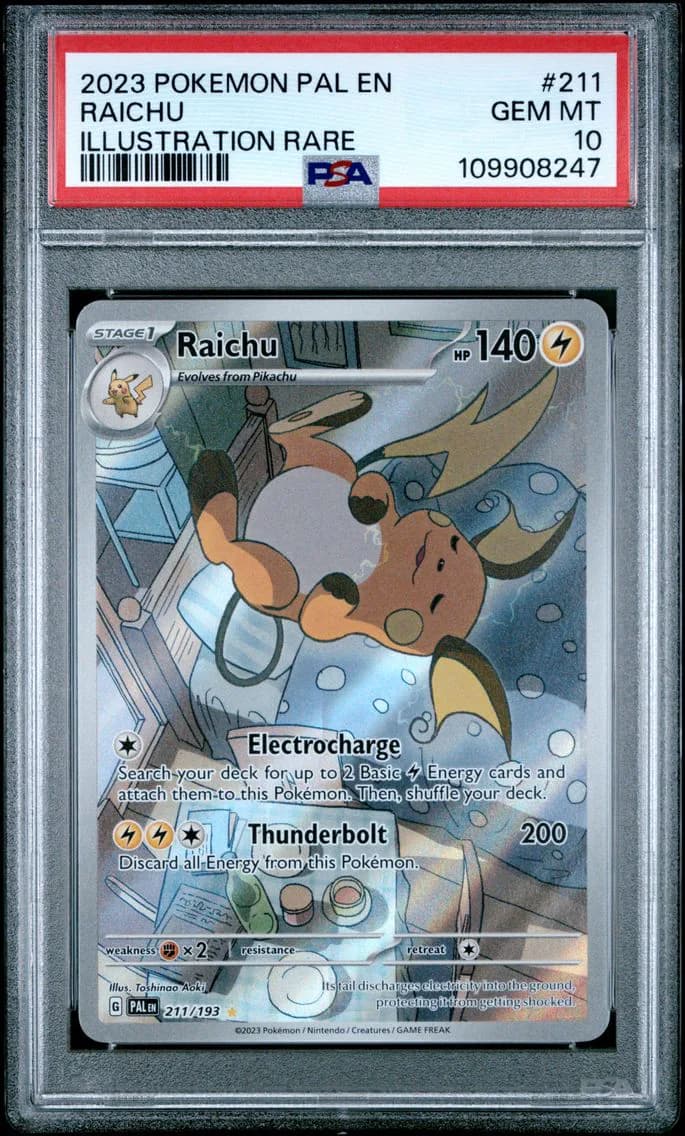 2023 #211 Raichu PSA 10 Pal EN-Paldea Evolved Pokemon