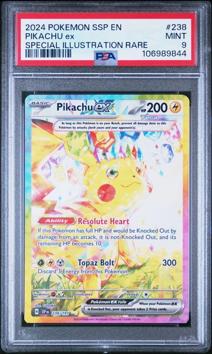 Pikachu ex slab