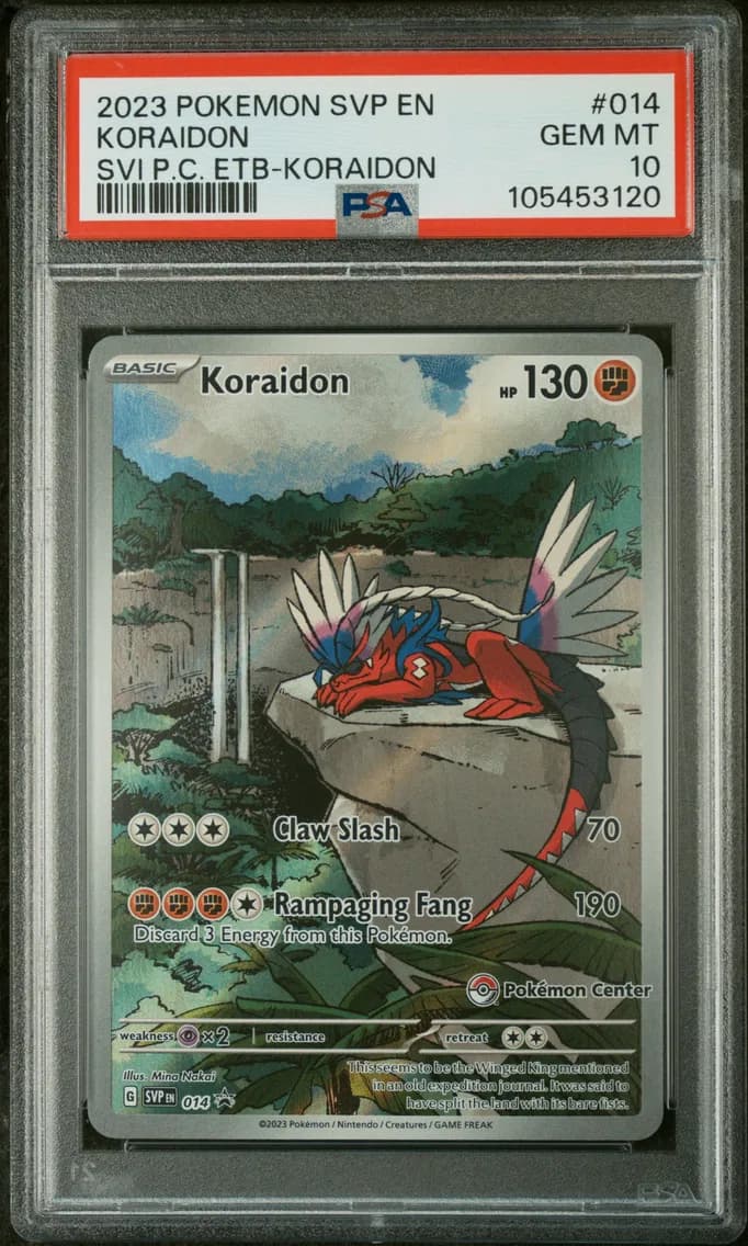 2023 #014 Koraidon PSA 10 Svp EN-SV Black Star Promo