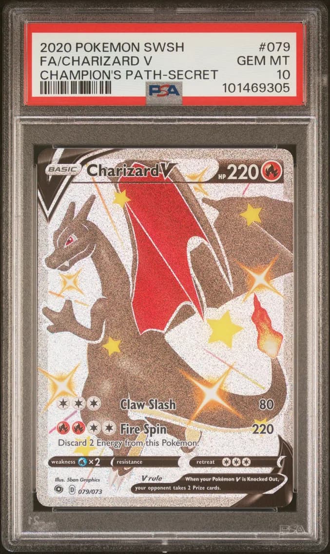 Charizard V slab