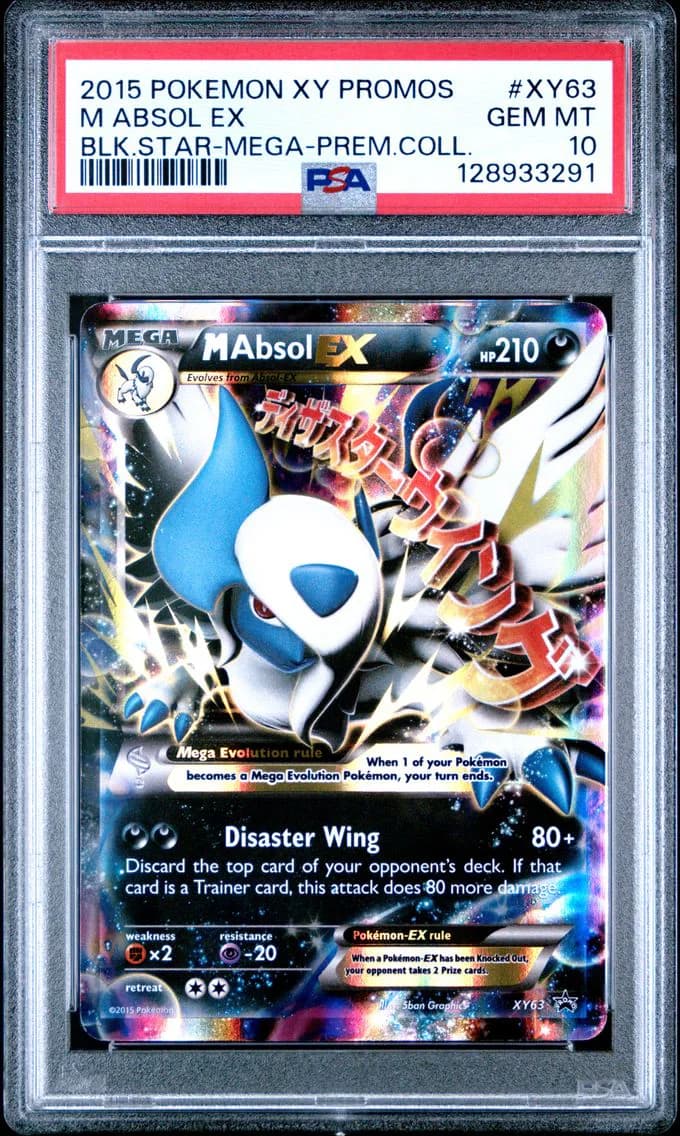2015 #XY63 M Absol EX PSA 10 XY Black Star Promos