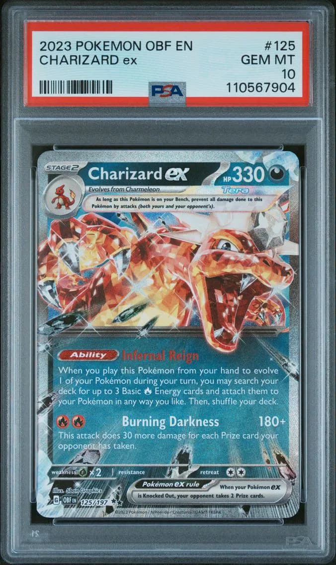 Charizard ex slab