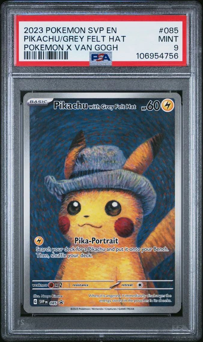 2023 #085 Pikachu With Grey Felt Hat PSA 9 Svp EN-SV Black Star Promo