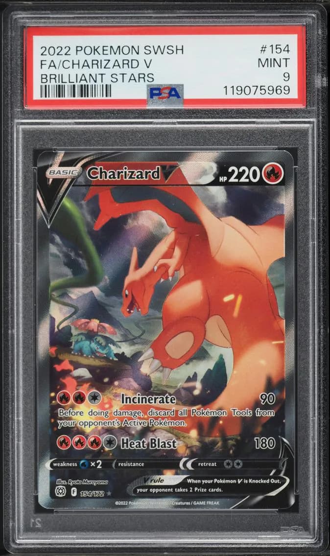 Charizard V slab