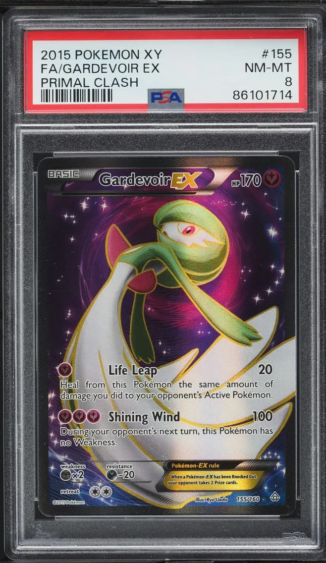 2015 #155 Full Art/Gardevoir EX PSA 8 XY Primal Clash Pokemon