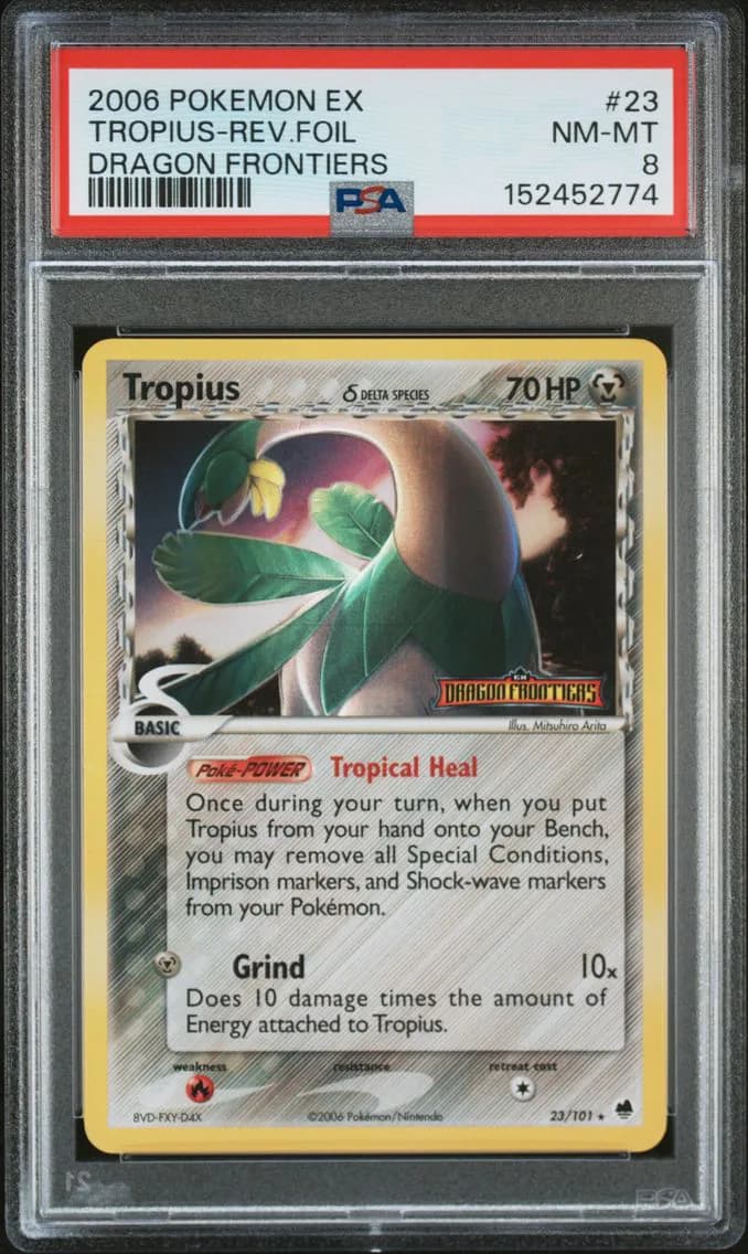 2006 #23 Tropius PSA 8 EX Dragon Frontiers