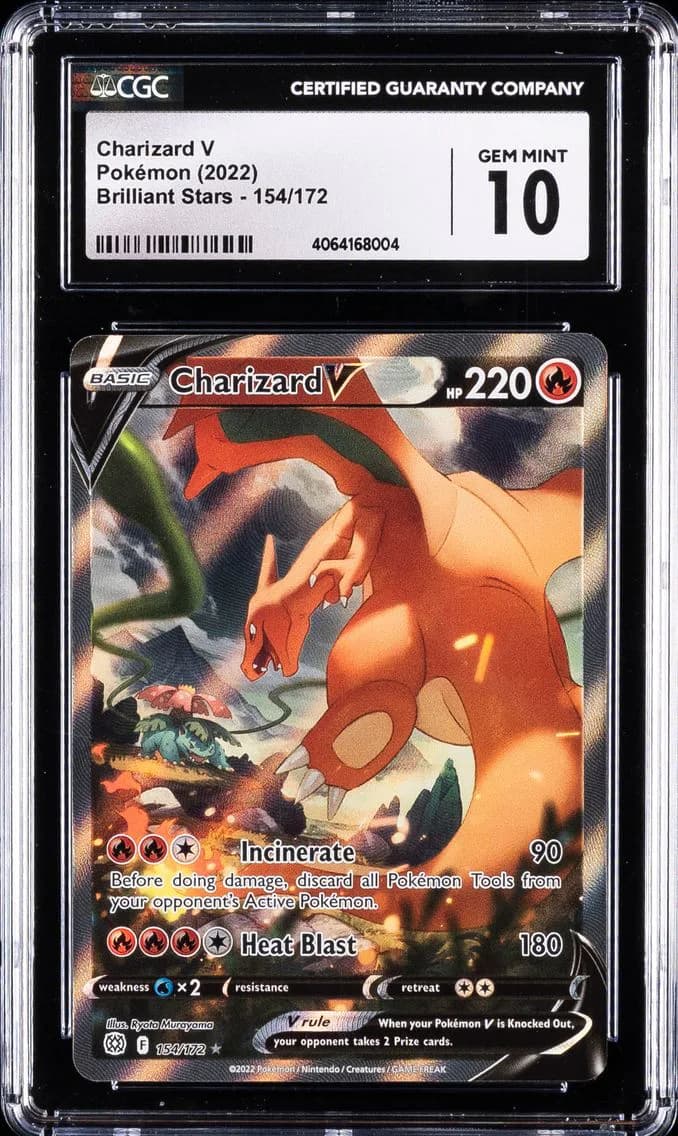 Charizard V slab