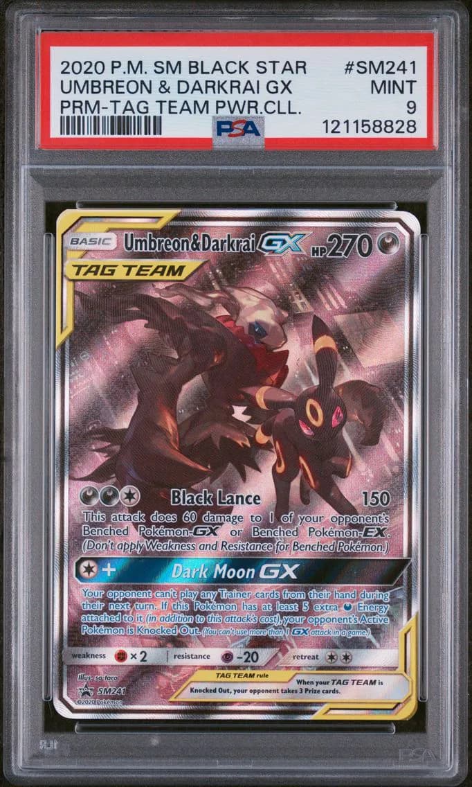 Umbreon & Darkrai-GX slab