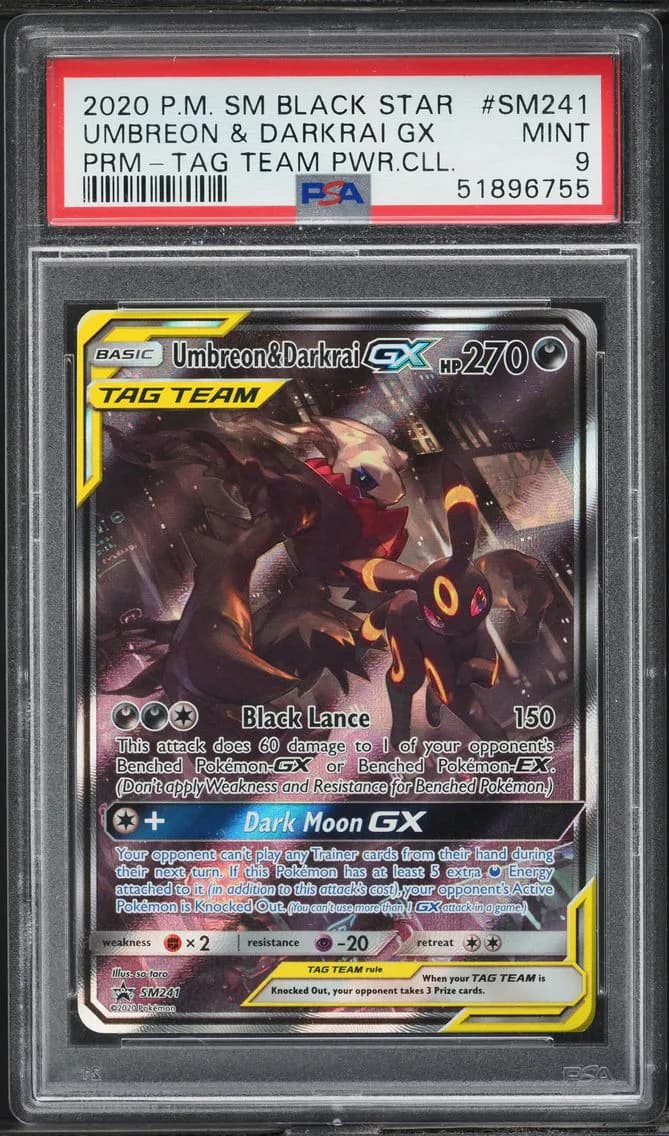 Umbreon & Darkrai-GX slab