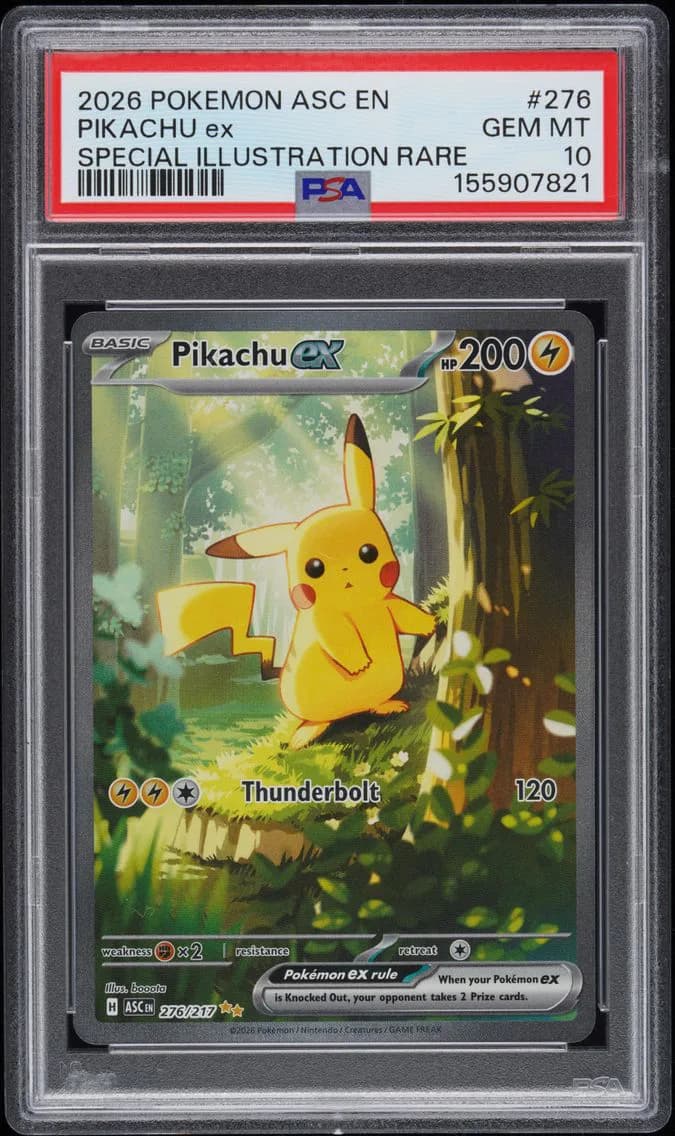 Pikachu ex slab