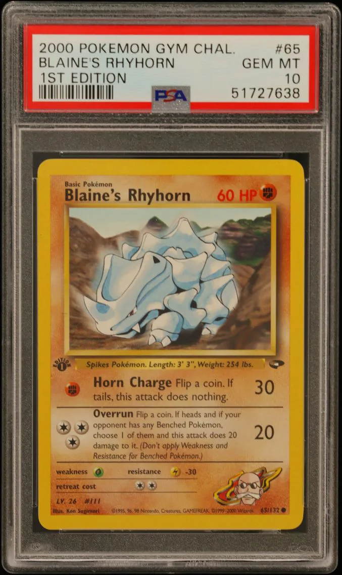 Blaine's Rhyhorn slab