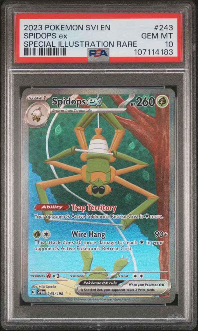 2023 #243 Spidops EX PSA 10 Svi EN-Scarlet & Violet