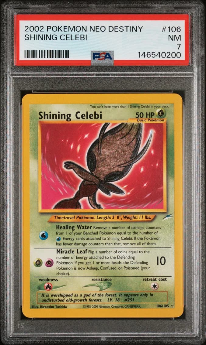 2002 #106 Shining Celebi PSA 7 Neo Destiny