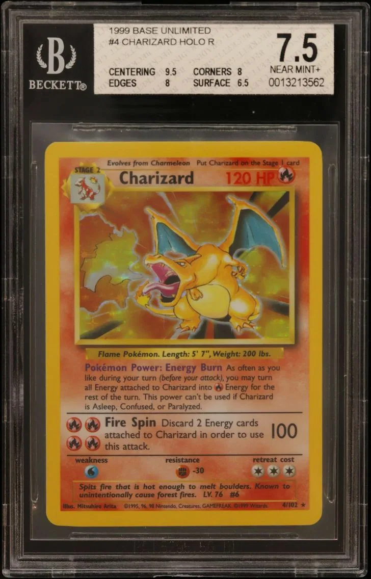 Charizard slab